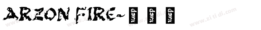ARZON FIRE字体转换